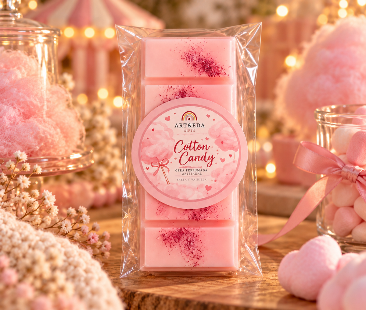 🍭 Tableta de Cera Perfumada · Cotton Candy