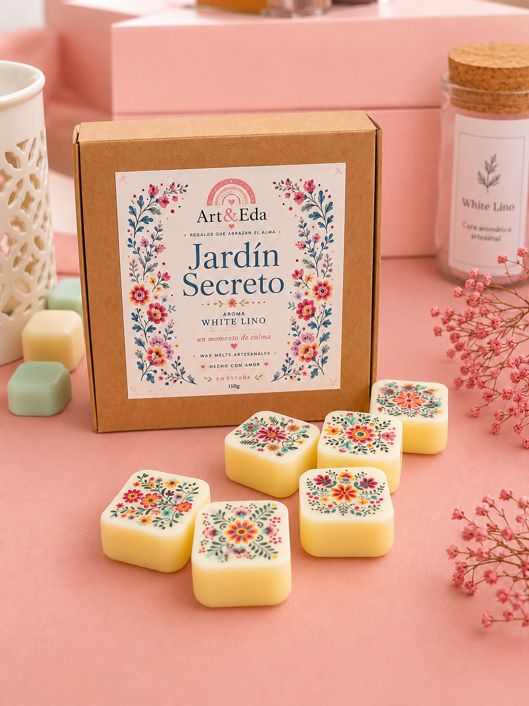 Wax Melts "Jardín Secreto" | White Lino