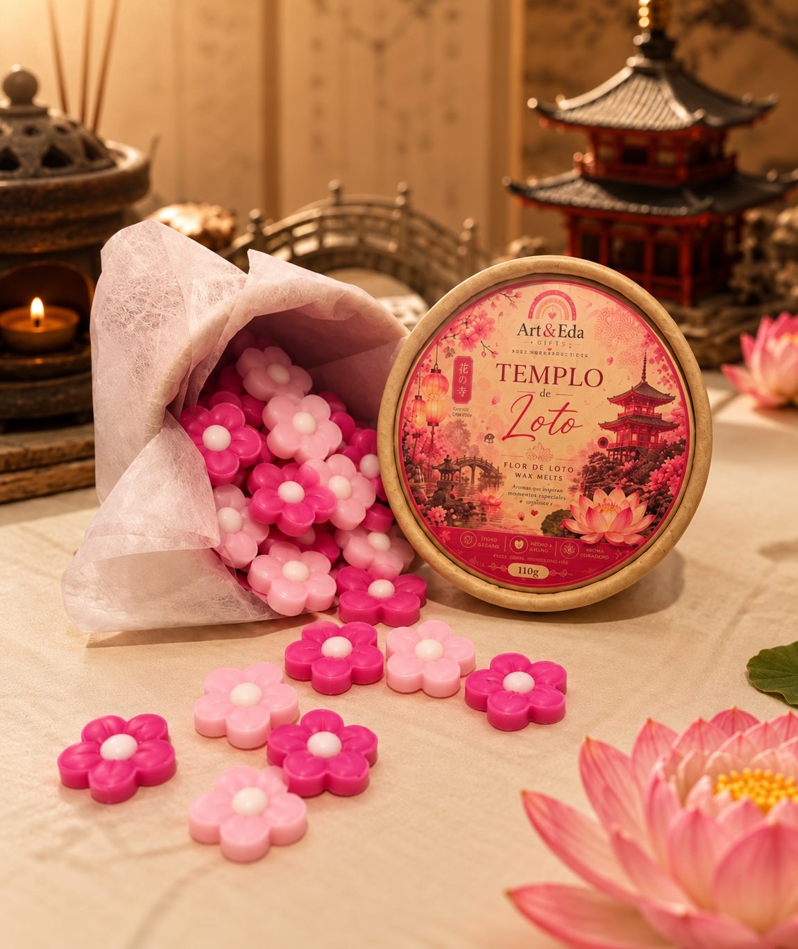 Wax Melts Templo de Loto – Flor de Loto