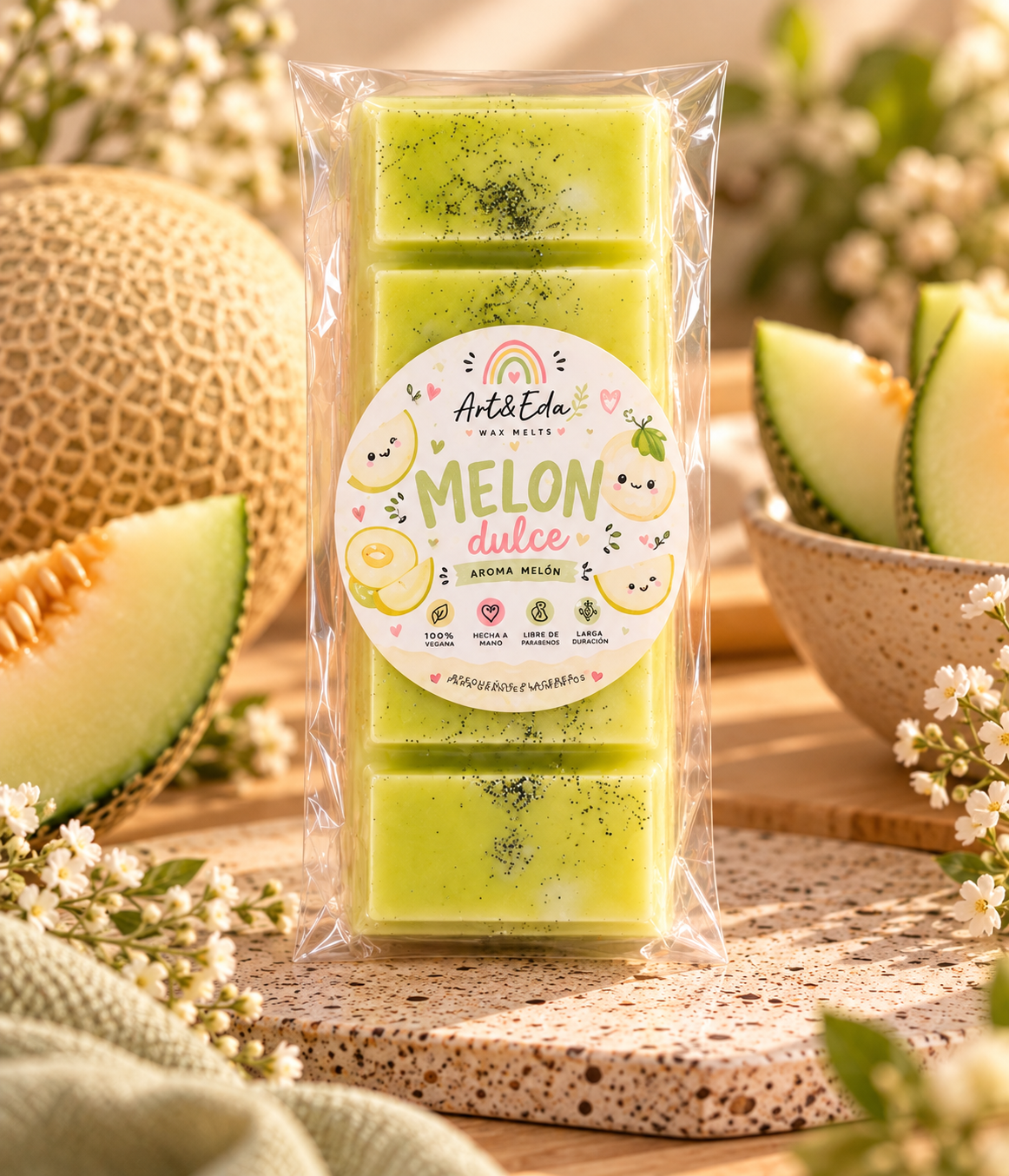 🍈 Tableta de Cera Perfumada · Melón Dulce