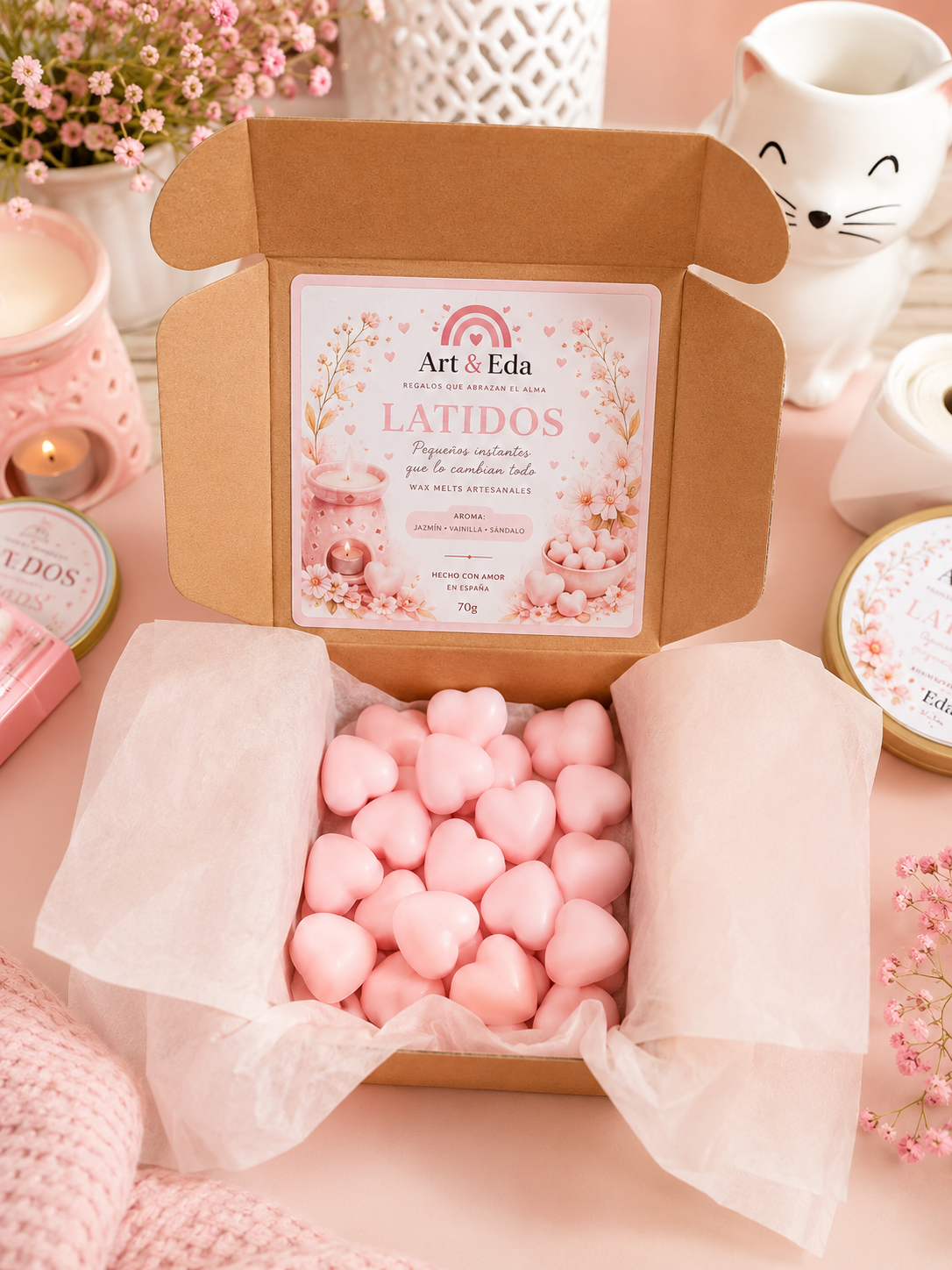 Wax Melts - 🤍 Latidos 🤍| Jazmín, Vainilla y Sándalo