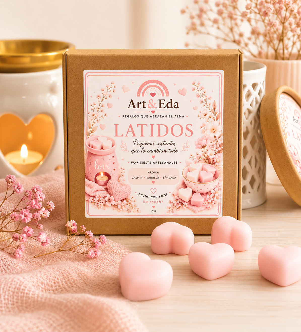 Wax Melts - 🤍 Latidos 🤍| Jazmín, Vainilla y Sándalo